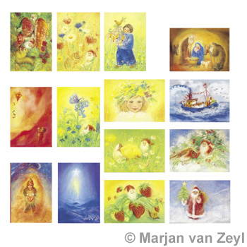 Sada pohlednic Marjan van Zeyl - Roční období