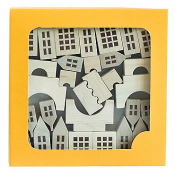 Dřevěná stavebnice - městečko