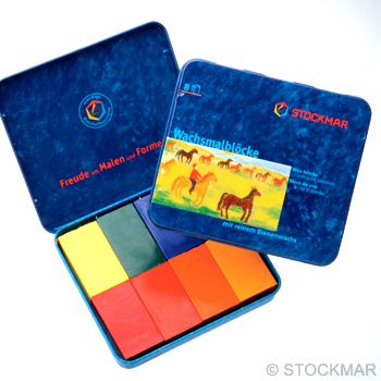  Voskové bločky STOCKMAR - 8 ks - Waldorf mix