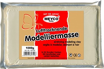 Modelovací hmota tvrdnoucí na vzduchu - bílá