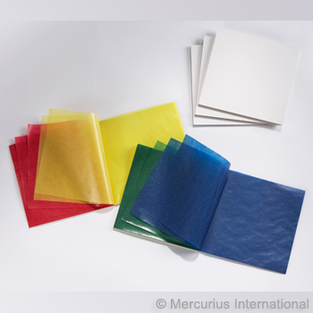 STOCKMAR Transparentní voskovaný papír 5 vánočních barev - 100 listů - 16 x 16 cm
