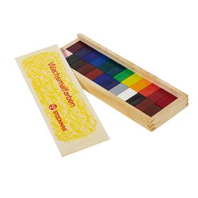 STOCKMAR Voskové bločky - 24 barev ve dřevěné krabičce