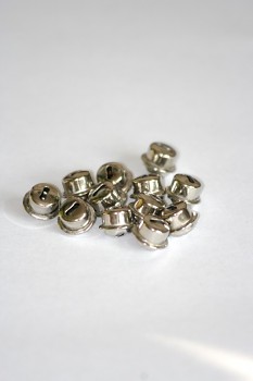 Sada stříbrných rolniček - průměr 0,7 mm