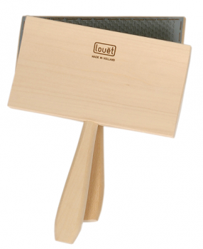 LOUËT Pár ručních česacích kartáčů 19 x 10 cm - různé hustoty