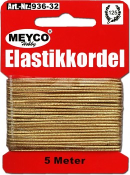 MEYCO Zlatá elastická šňůra (gumička)