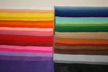 Filc 1 mm (165 g) - obdélníky 30 x 20 cm - sada 50 barev