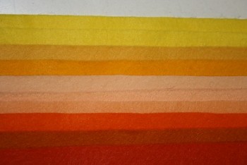 Filc 1 mm (165 gr.) - obdélník 22 x 20 cm - sada 10 barev - "Sluneční symfonie"