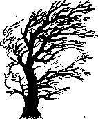 ENCAUSTIC Razítko - Strom ve větru
