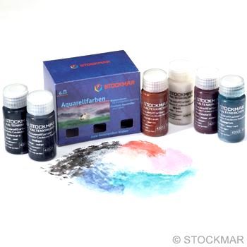 STOCKMAR Akvarelové barvy 6 ks 20ml Doplňkový výběr