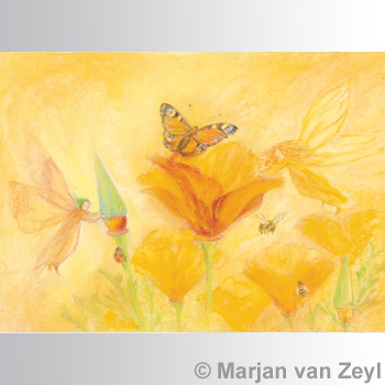 Obrázek Marjan van Zeyl - Sylfy pomáhající květinám