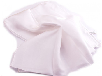 Hedvábný šátek – přírodní bílá - různé rozměry