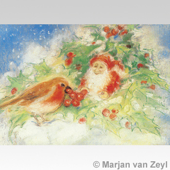Obrázek Marjan van Zeyl - Skřítek s ptáčkem