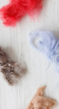 NO WASTE Kašmírová vlákna 10 g - různé barvy