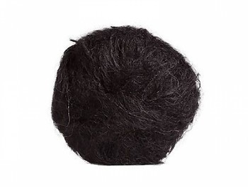 Hladká mohérová příze na vlasy panenek - 39 černá