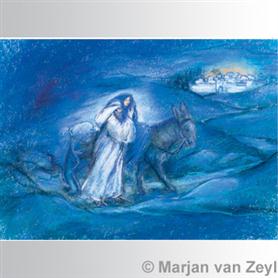 Obrázek Marjan van Zeyl - Josef a Marie na cestě do Betléma