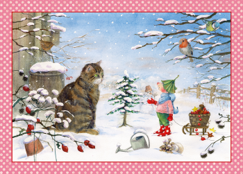 Adventní kalendář - Skřítek a kočička