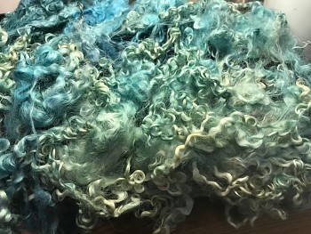 DOBRODĚJ Ovčí vlna vlnitá barvená 5 g - Turquoise 