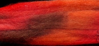 Multibarevná ovčí vlna 10g - 19 Oheň