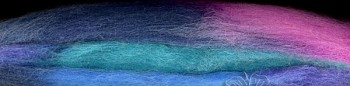 Multibarevná ovčí vlna 10g - 47 Růžovo - modro - tyrkysová