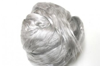 Hedvábné vlákno mulberry 5 g - 144 šedá stříbrná