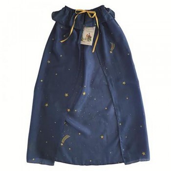 SARAH'S SILK Hedvábný plášť - modré nebe s hvězdami
