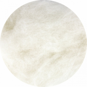 Ovčí vlna barvená mykaná extra jemná 10 g - 29 sněhově bílá (bělená)