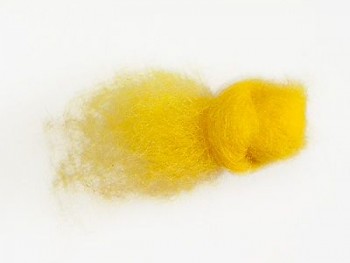 Ovčí vlna barvená mykaná extra jemná 10 g - 31 žlutá narcisová