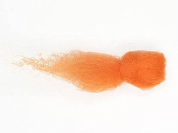 Ovčí vlna barvená mykaná extra jemná 10 g - 14 oranžová
