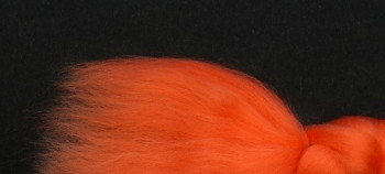 Ovčí vlna merino 21 mic barvená česaná 10 g - 2147 mandarinková