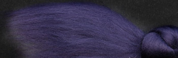 Ovčí vlna merino 21 mic barvená česaná 10 g - 2157 fialová temná