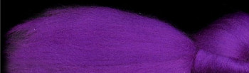 Ovčí vlna merino 21 mic barvená česaná 10 g - 2167 purpurová