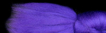 Ovčí vlna merino 21 mic barvená česaná 10 g - 2166 fialová střední
