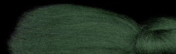 Ovčí vlna merino 21 mic barvená česaná 10 g - 2107 zelená tmavá