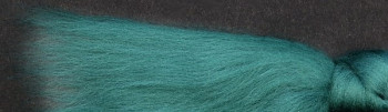 Ovčí vlna merino 21 mic barvená česaná 10 g - 2138 modro-zelená tmavá