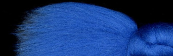 Ovčí vlna merino 21 mic barvená česaná 10 g - 2101 modrá tmavá ultramarínová