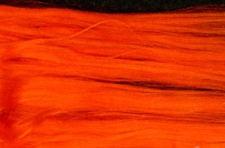 Hedvábné vlákno mulberry 5 g - 123 oranžovo-červená