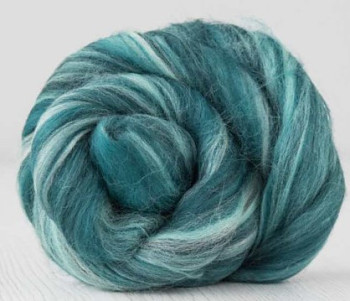 Ovčí vlna merino barvená česaná 10 g - EXTRA jemný melír - MOJITO