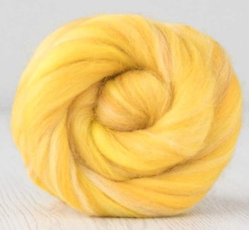 Ovčí vlna merino barvená česaná 10 g - EXTRA jemný melír - CORN