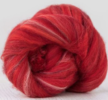 Ovčí vlna merino barvená česaná 10 g - EXTRA jemný melír - FLAMENCO